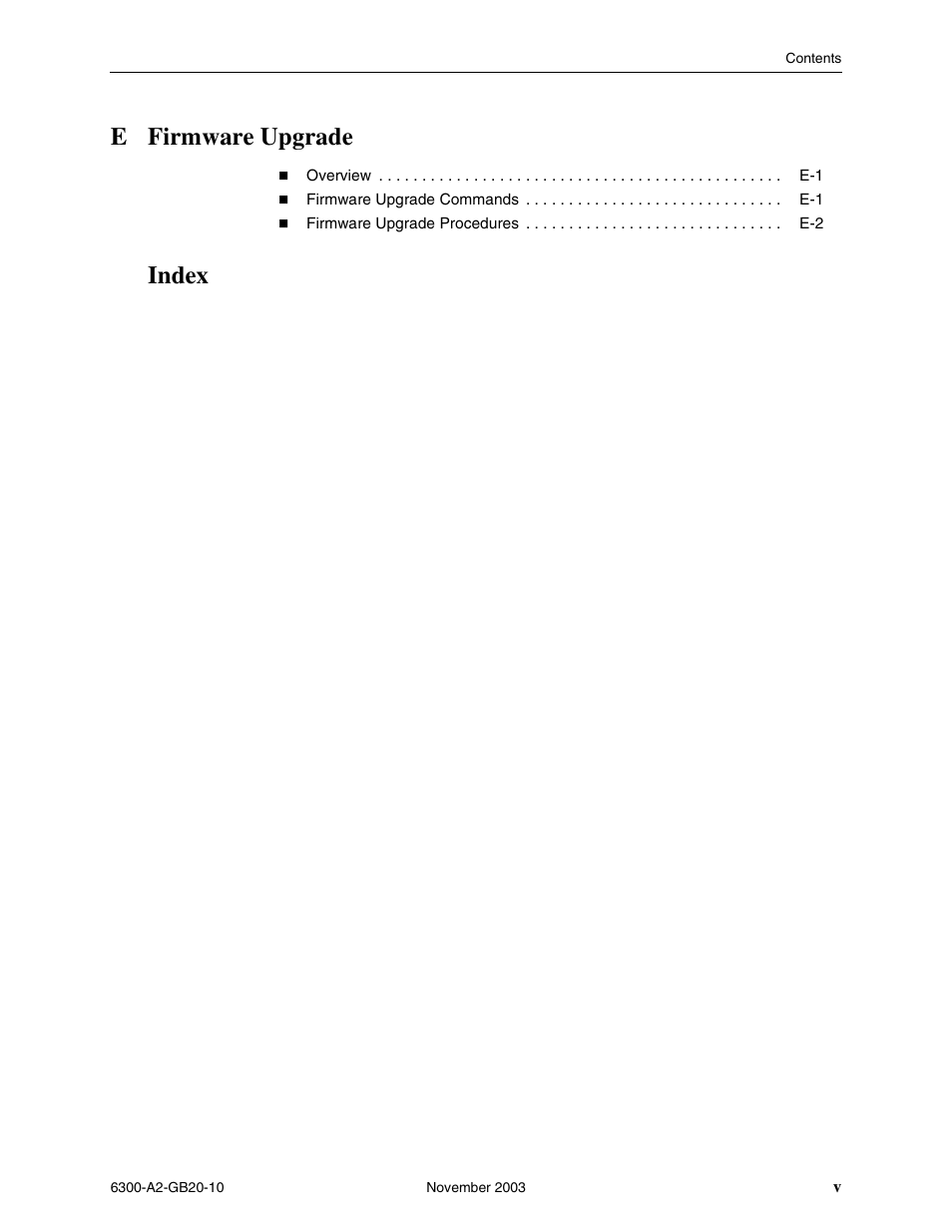 E firmware upgrade, Index | Paradyne 6342 User Manual | Page 7 / 146