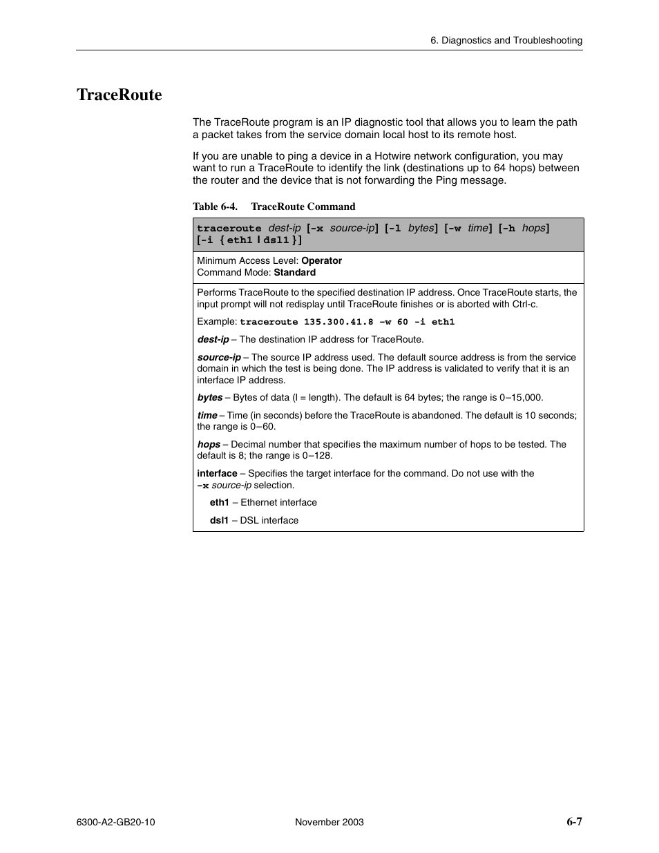 Traceroute | Paradyne 6342 User Manual | Page 73 / 146