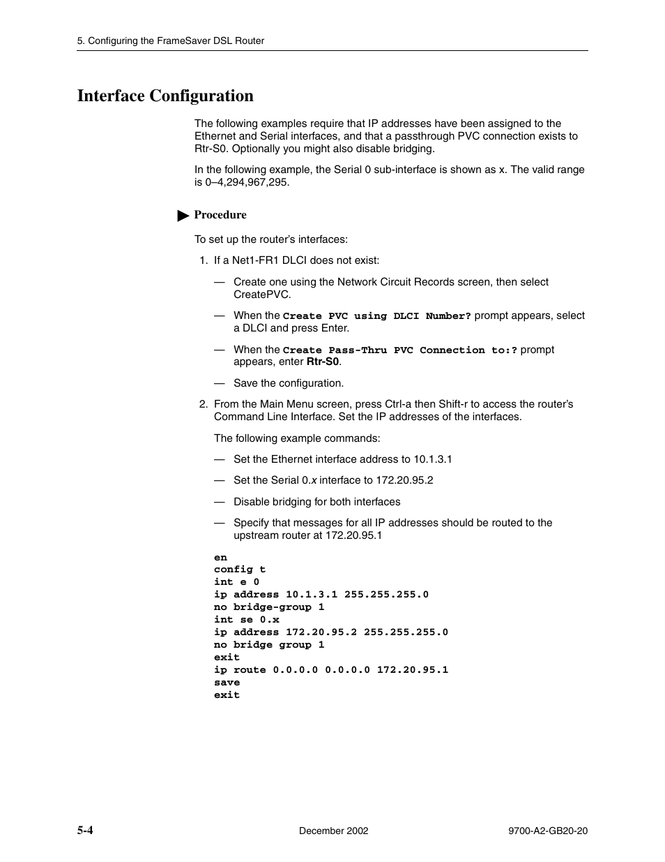 Interface configuration | Paradyne 9788 User Manual | Page 108 / 340