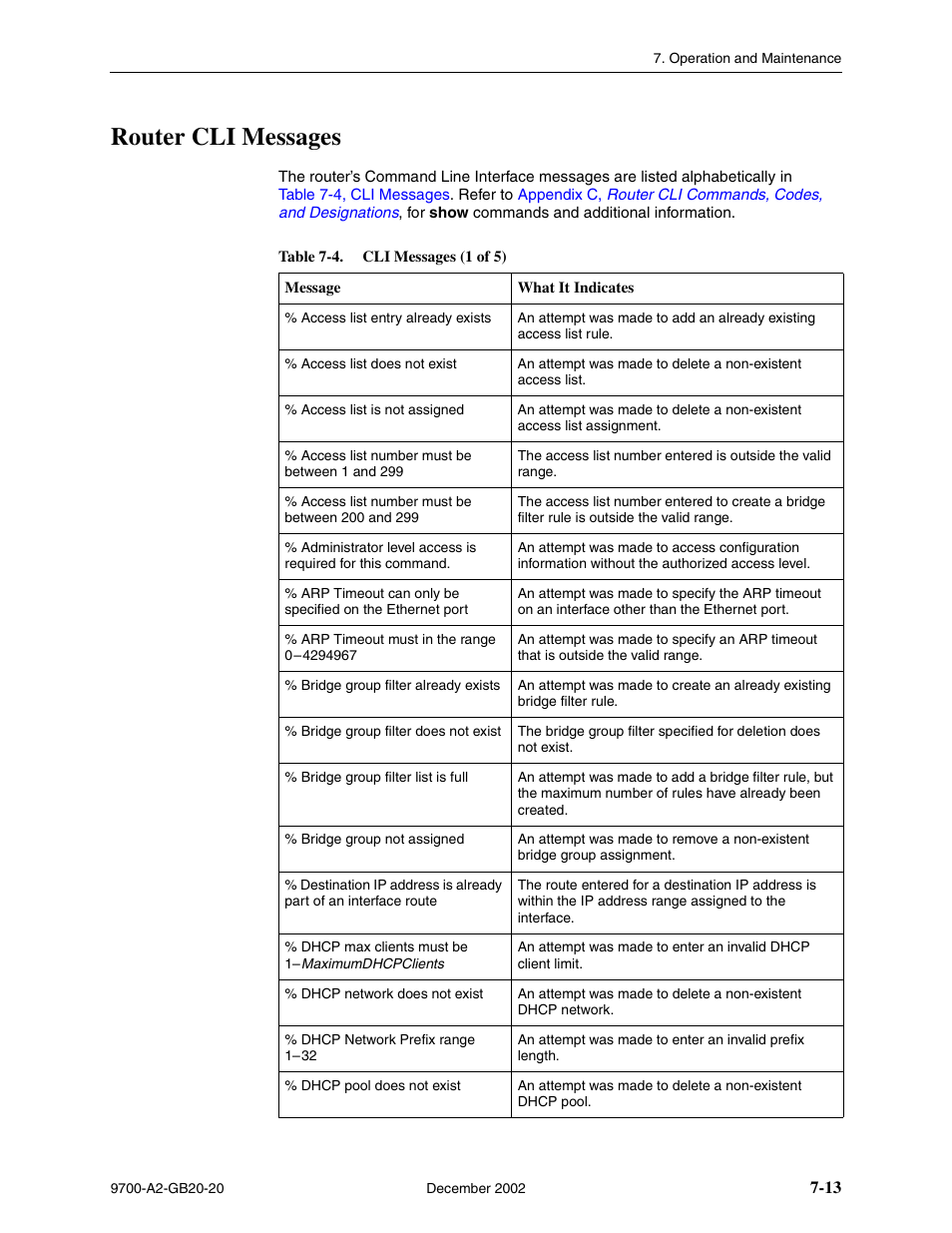 Router cli messages | Paradyne 9788 User Manual | Page 149 / 340