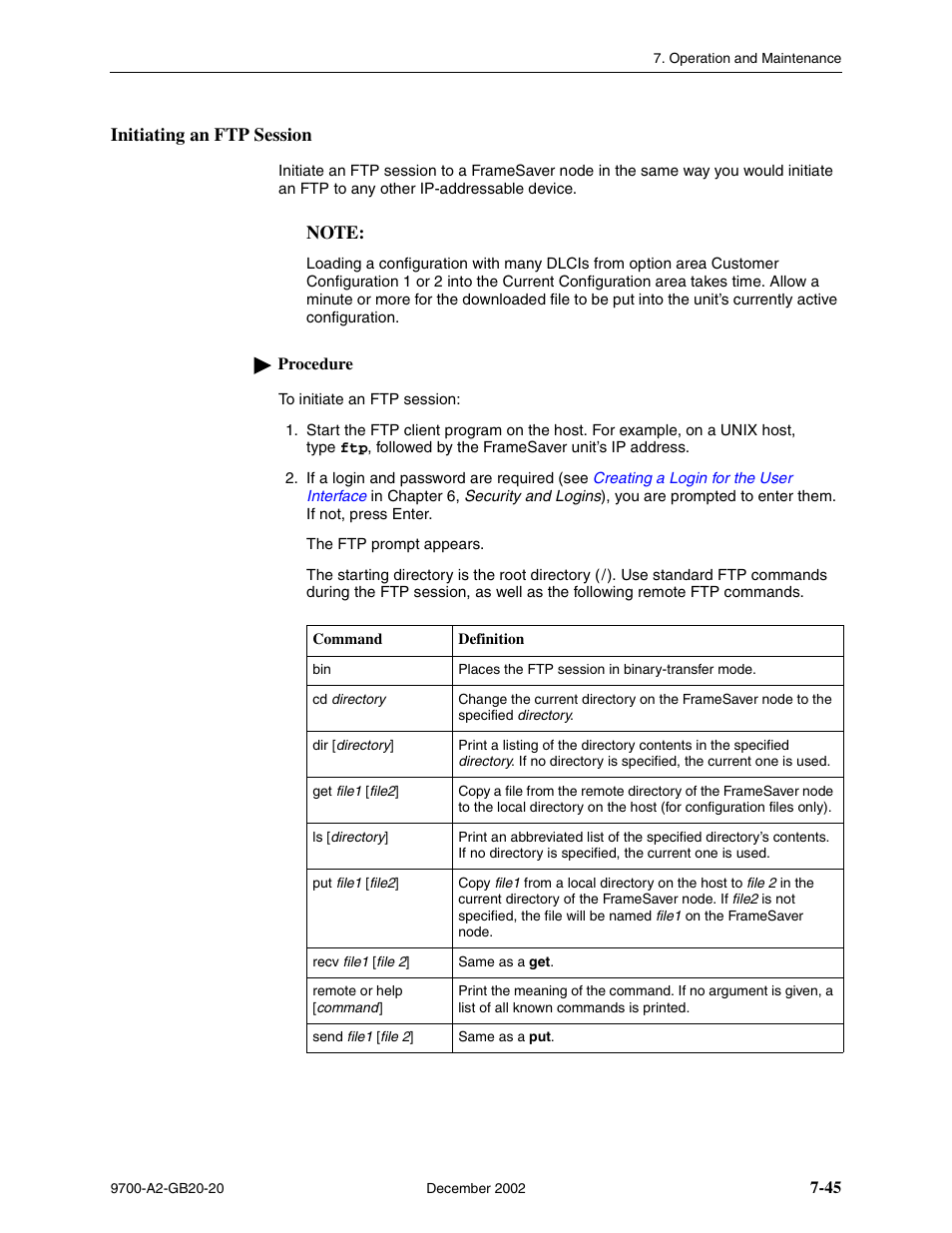 Initiating an ftp session | Paradyne 9788 User Manual | Page 181 / 340