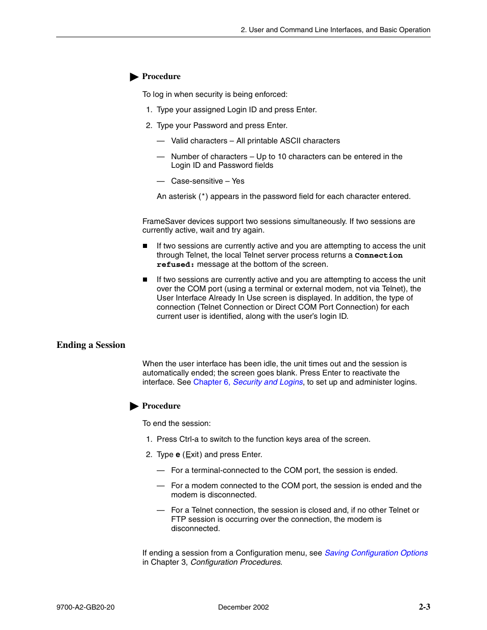 Ending a session | Paradyne 9788 User Manual | Page 27 / 340