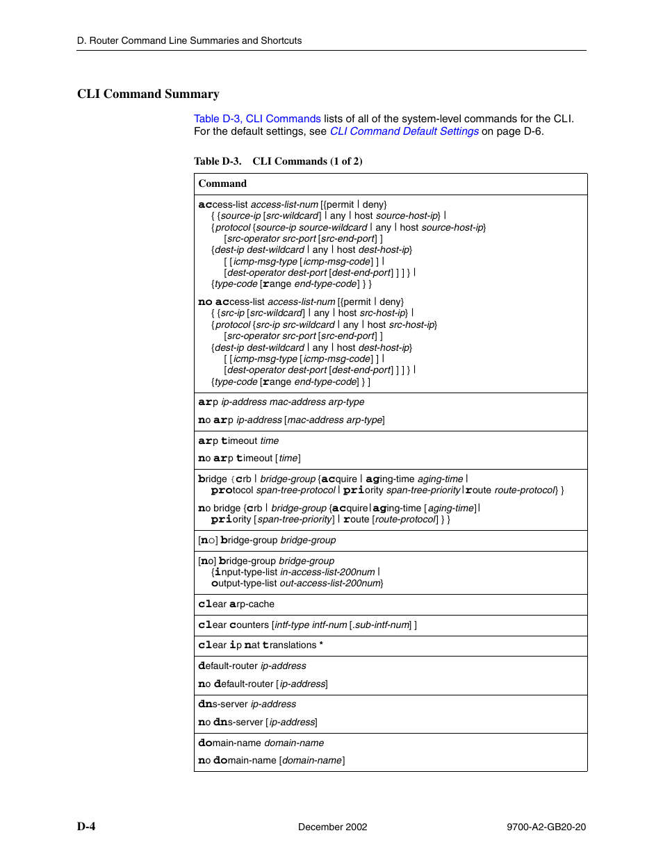 Cli command summary | Paradyne 9788 User Manual | Page 302 / 340