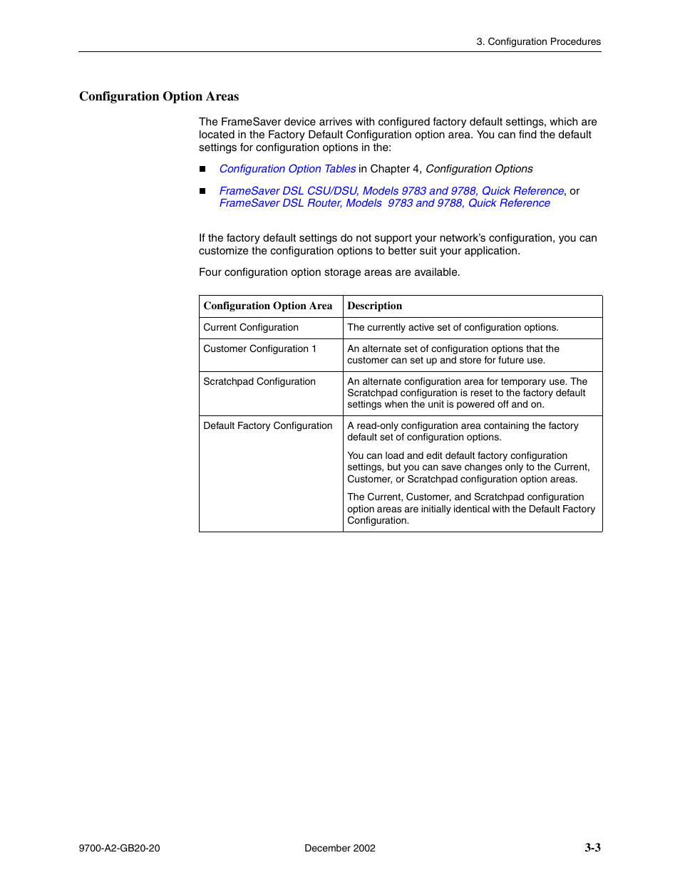 Configuration option areas | Paradyne 9788 User Manual | Page 37 / 340