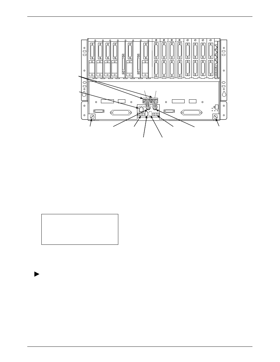 Comsphere 3000 series carrier (rear), Providing power to a co power unit, Information on these powering options, see the | Providing, Power to a co power unit, Section, Section. t, Section.) | Paradyne COMSPHERE 3600 Series User Manual | Page 26 / 53
