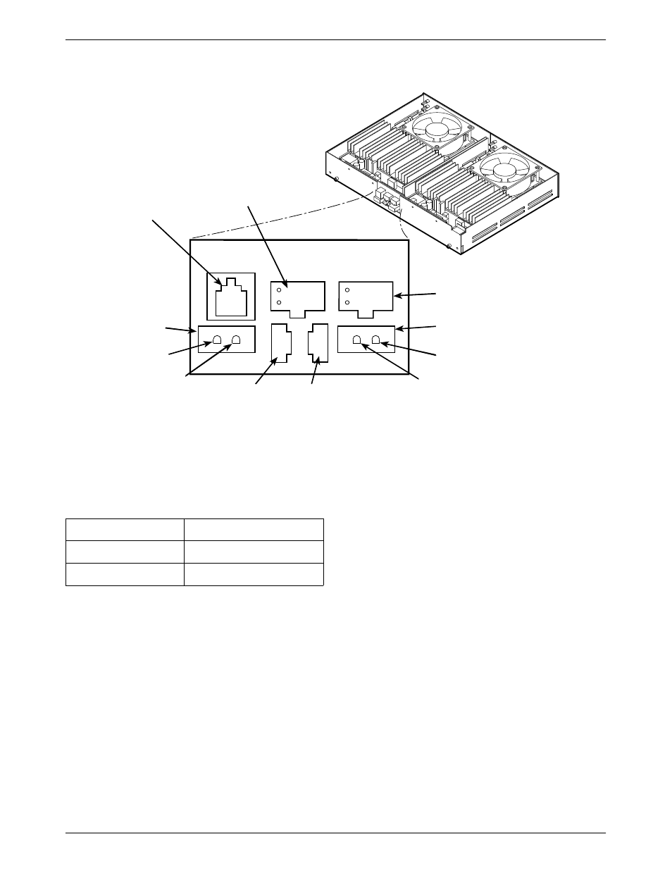 Co power unit (rear), Pin assignments of the dc inputs, Power input cable and the co power unit (see | Figure a-1, Table a-1, Lists the pin assignments for the dc | Paradyne COMSPHERE 3600 Series User Manual | Page 44 / 53