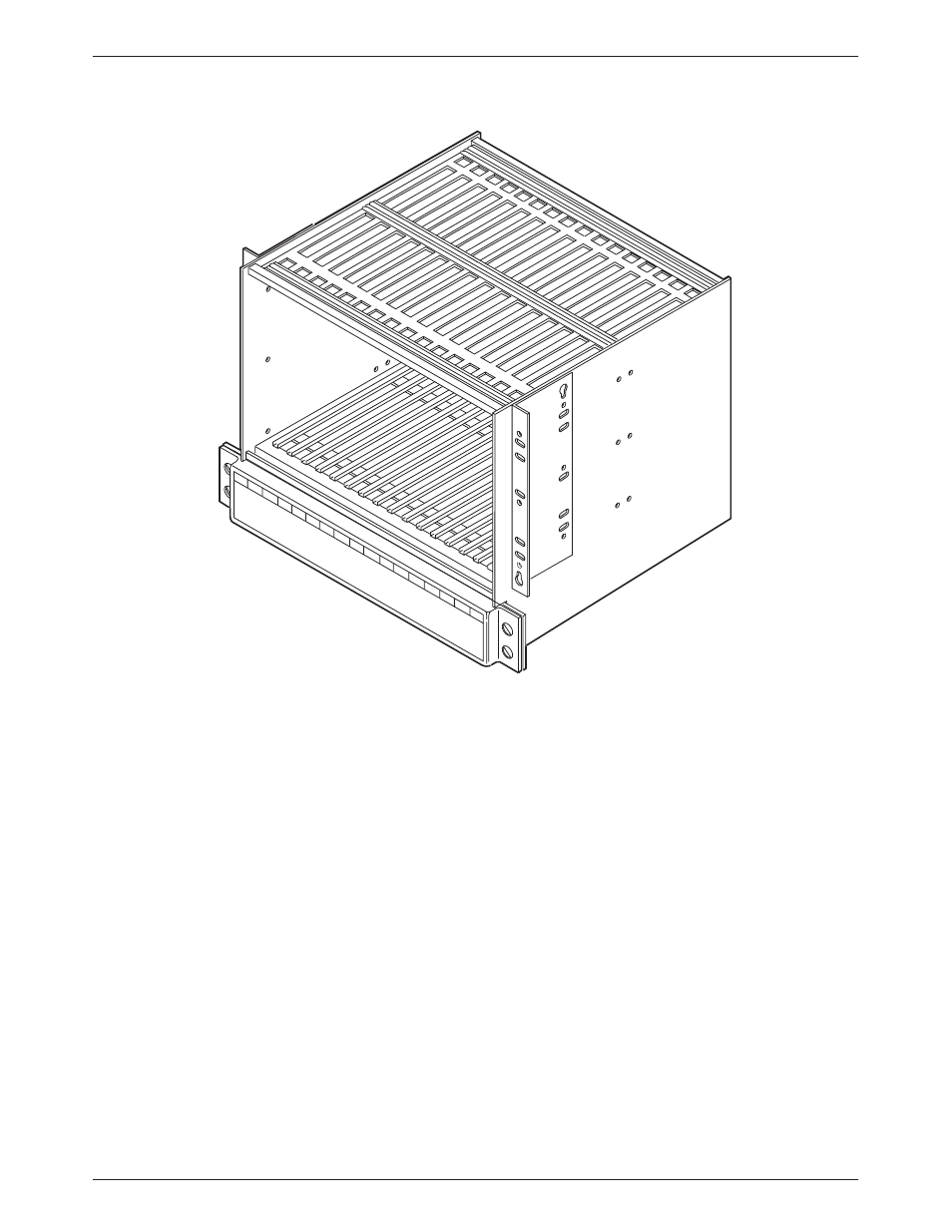 Front view of the comsphere 3000 series carrier, Figure 4-2, These | Paradyne 3510 User Manual | Page 46 / 85