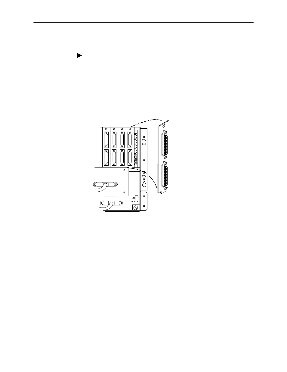 Installing the rear connector plate, Procedure | Paradyne Dual DSU 7511 User Manual | Page 8 / 16