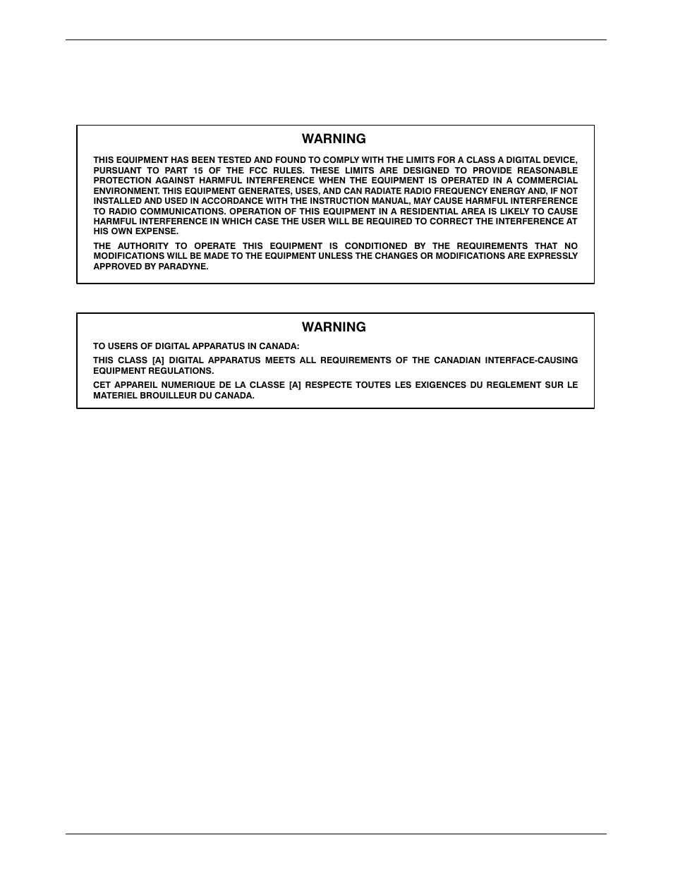 Notices, Warning | Paradyne 3920PLUS User Manual | Page 4 / 285