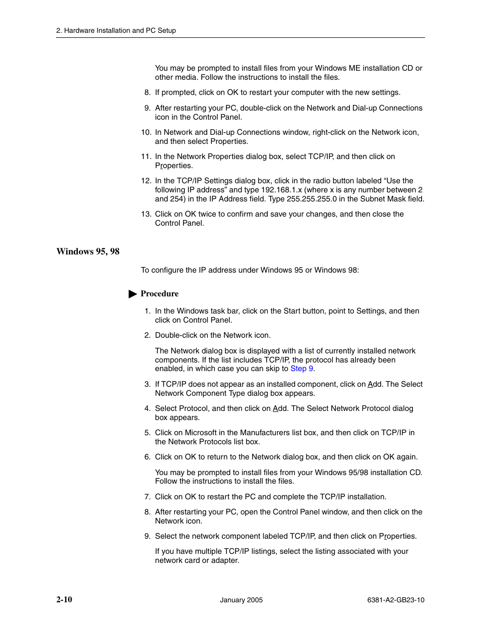 Windows 95, 98 | Paradyne 6381-A3 User Manual | Page 26 / 78