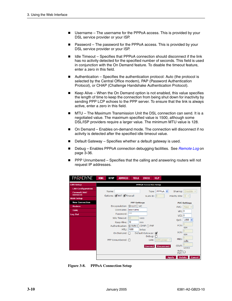 Paradyne 6381-A3 User Manual | Page 38 / 78