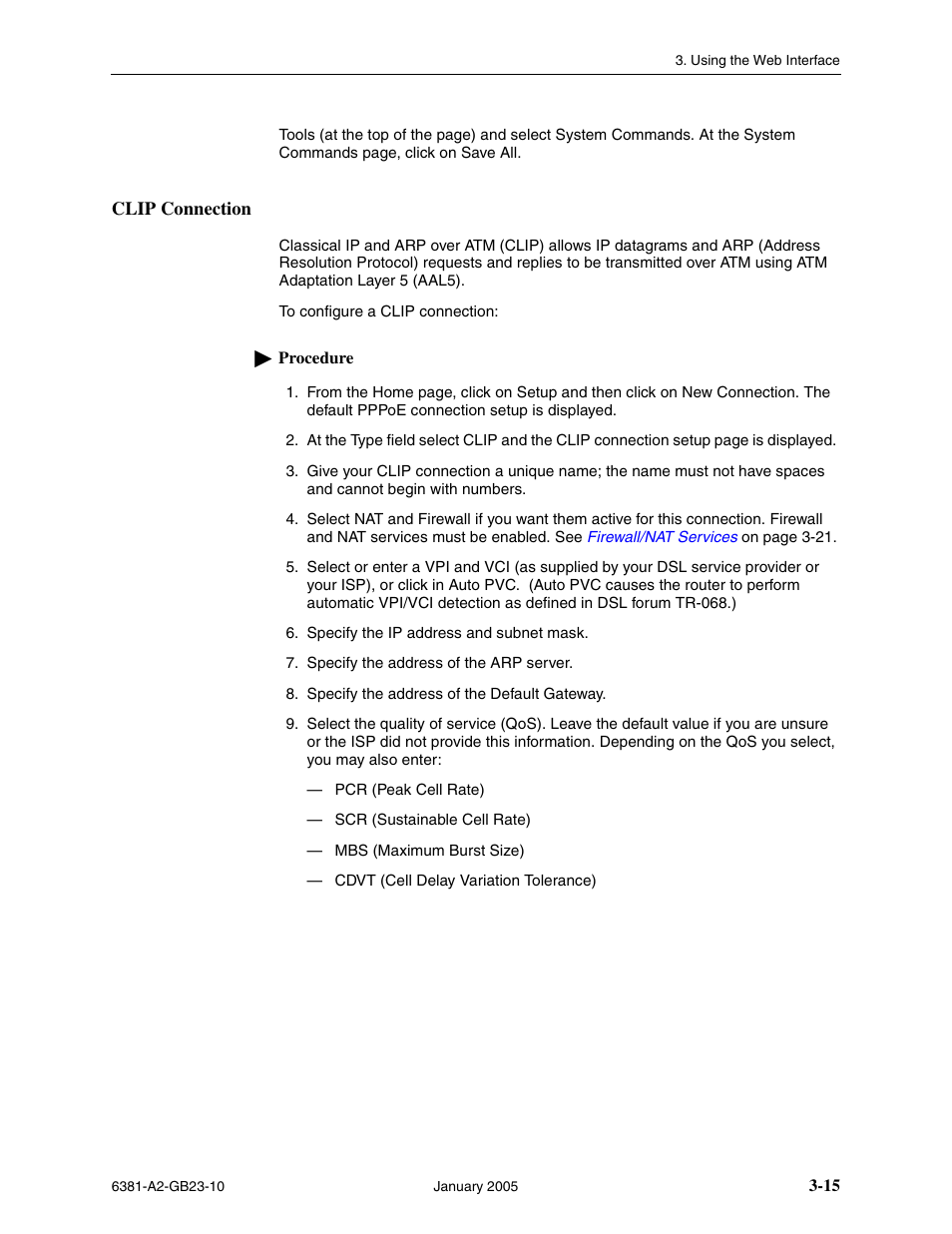 Clip connection | Paradyne 6381-A3 User Manual | Page 43 / 78