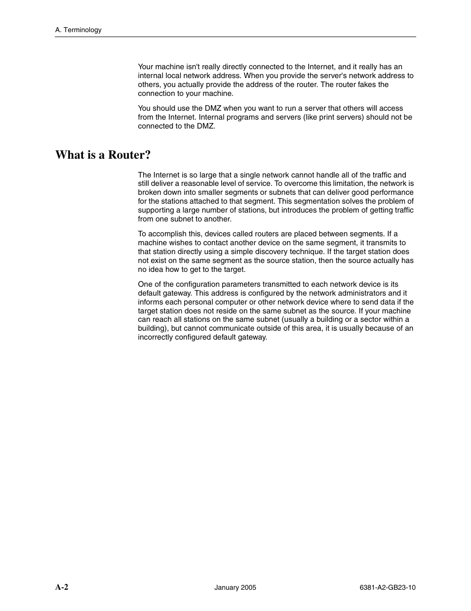 What is a router | Paradyne 6381-A3 User Manual | Page 74 / 78