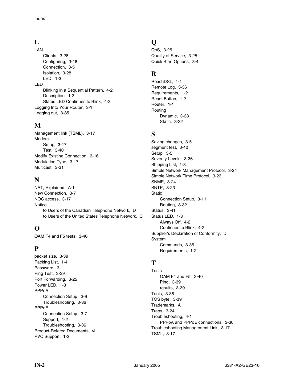 Paradyne 6381-A3 User Manual | Page 76 / 78