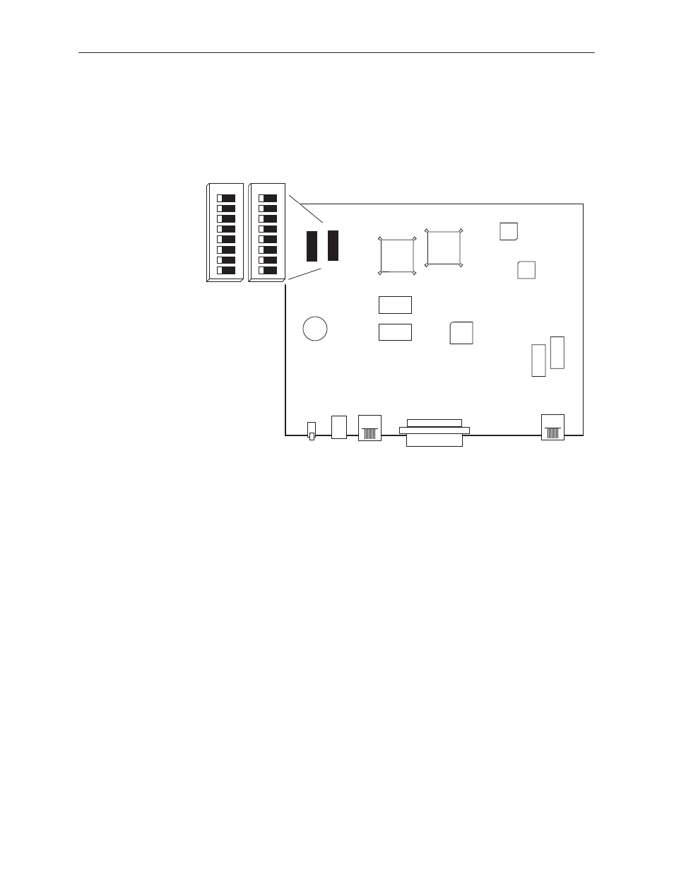 Switchpack locations, Configuration. refer to, Figure 3-1 | Paradyne Hotwire 7975 User Manual | Page 33 / 124