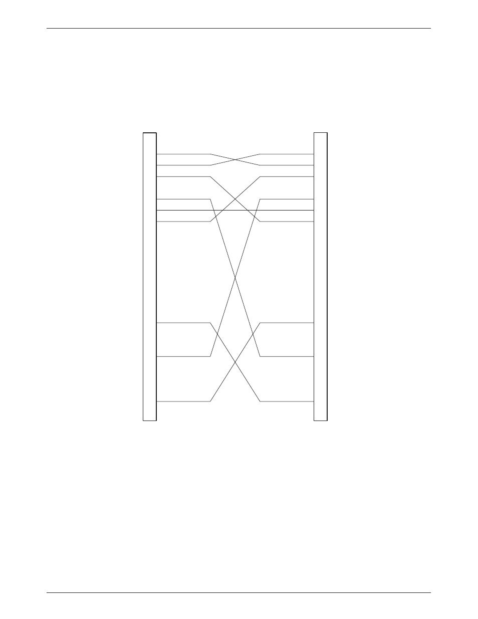 Wiring diagram — 25-pin crossover cable | Paradyne 3910 User Manual | Page 233 / 278