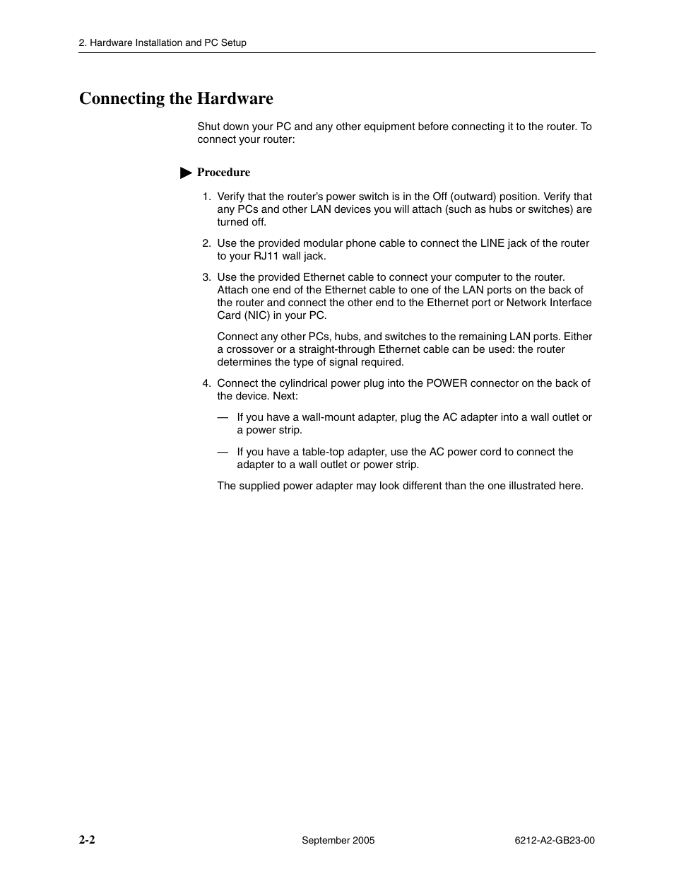 Connecting the hardware | Paradyne 6212-I1 User Manual | Page 18 / 86