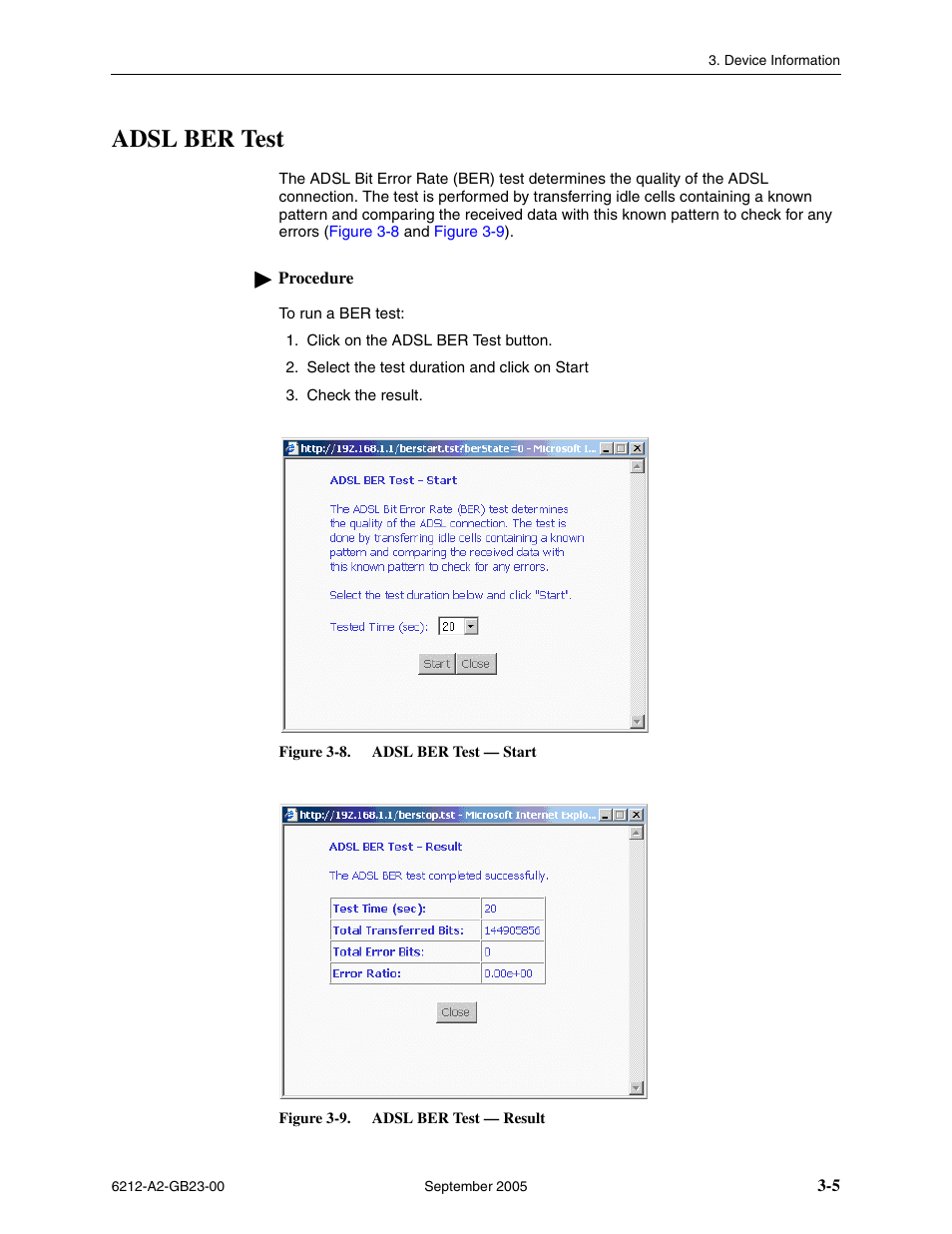 Adsl ber test | Paradyne 6212-I1 User Manual | Page 33 / 86