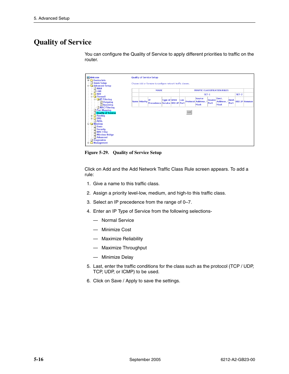 Quality of service | Paradyne 6212-I1 User Manual | Page 56 / 86