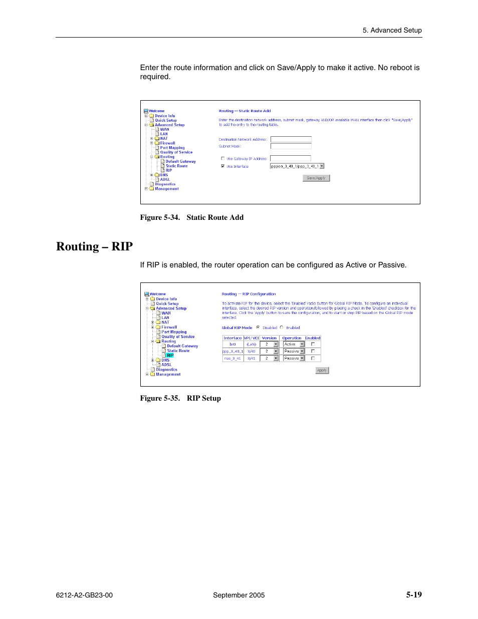 Routing - rip, Routing – rip | Paradyne 6212-I1 User Manual | Page 59 / 86