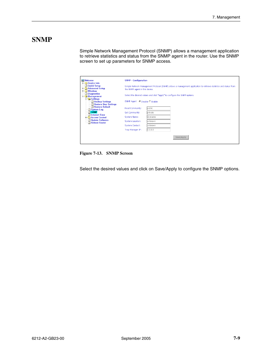 Snmp | Paradyne 6212-I1 User Manual | Page 75 / 86