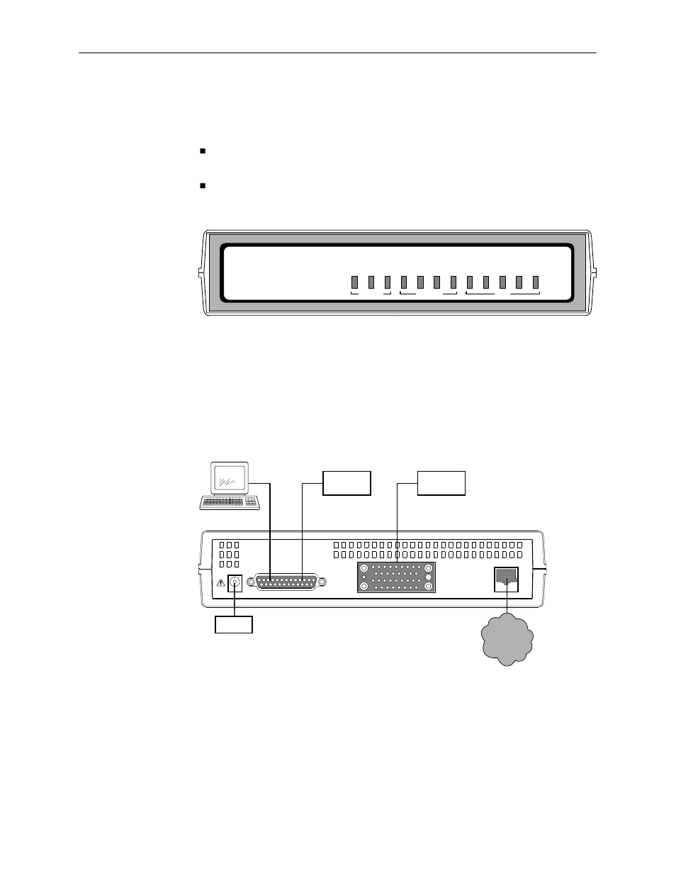 User interface types, Rear panel interface connections, User interfaces | Rear panel interfaces | Paradyne 7510 DSU User Manual | Page 10 / 69