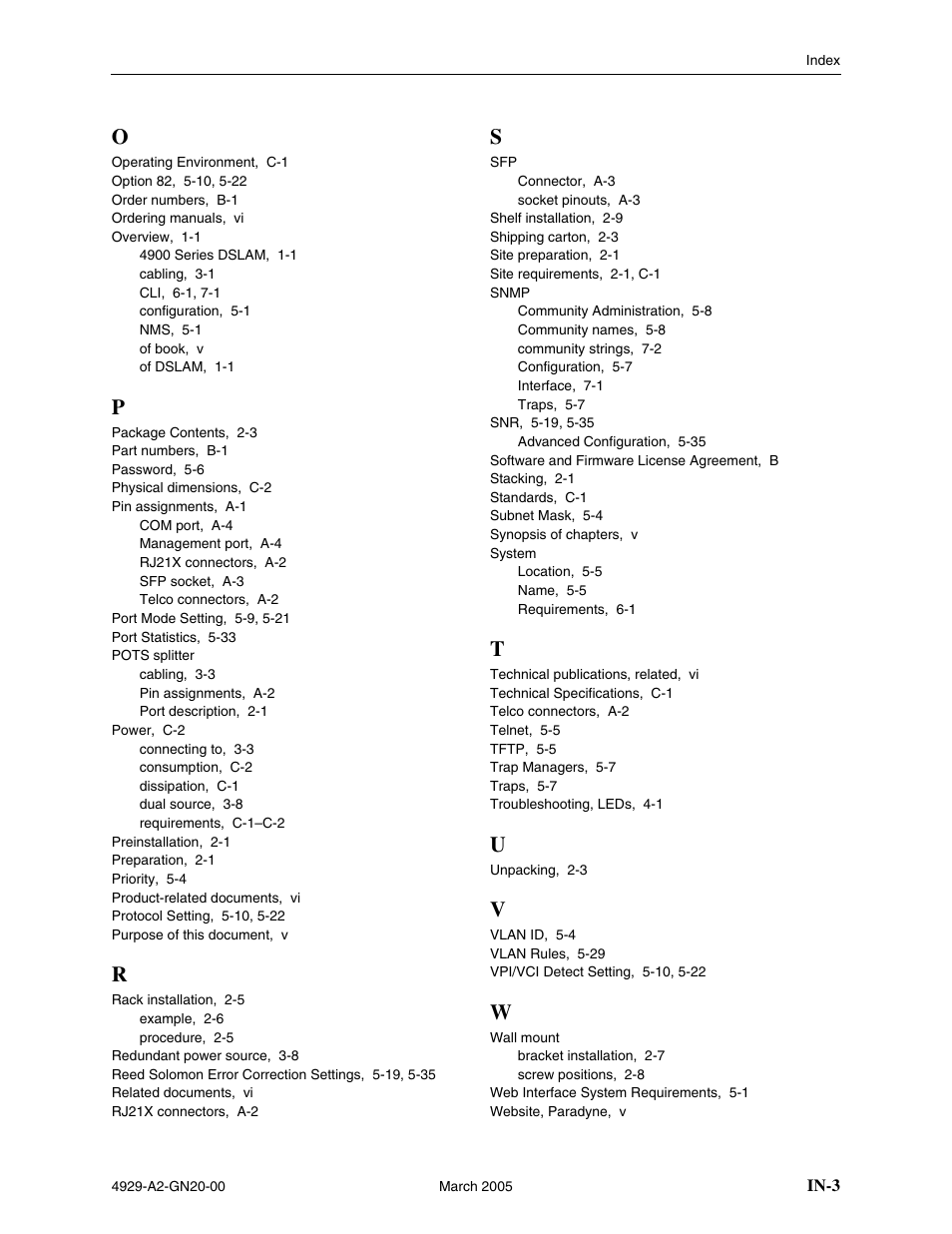 Paradyne 4929 DSLAM User Manual | Page 93 / 94