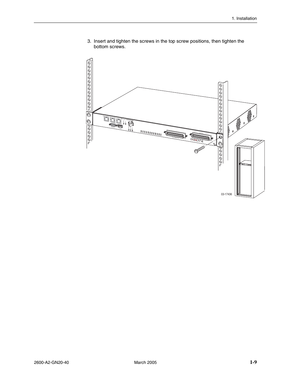 Paradyne IP DSLAM BitStorm 2600 User Manual | Page 19 / 58