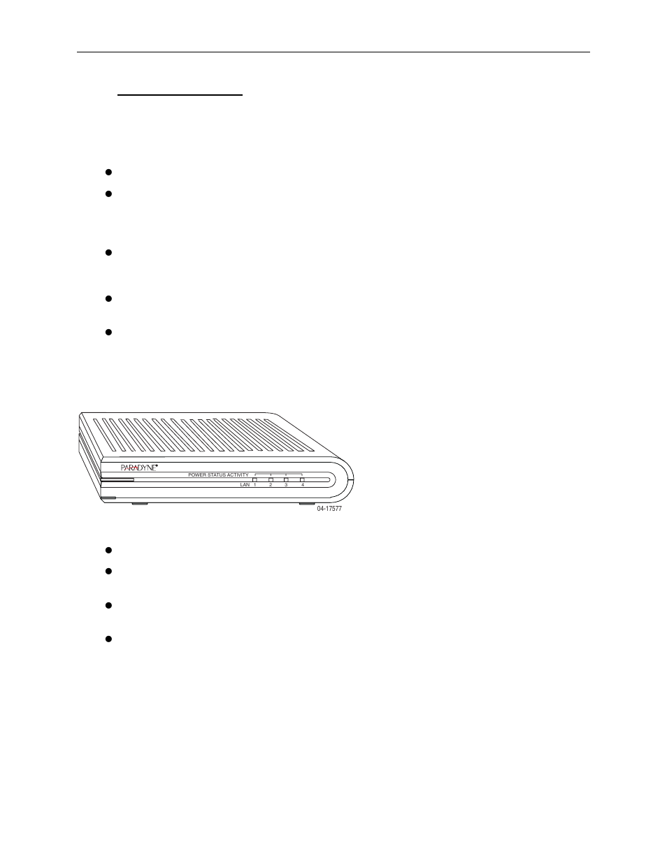 Router description, Ports and buttons (back panel), Led description (front panel) | Router, Description | Paradyne 6212-A2 User Manual | Page 11 / 45