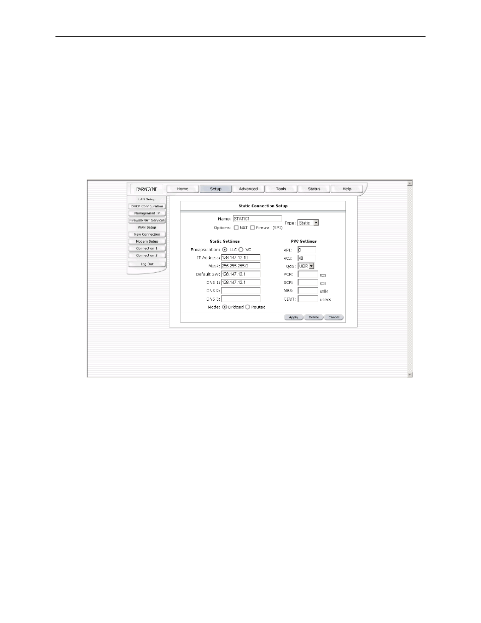 Modify an existing connection | Paradyne 6212-A2 User Manual | Page 28 / 45
