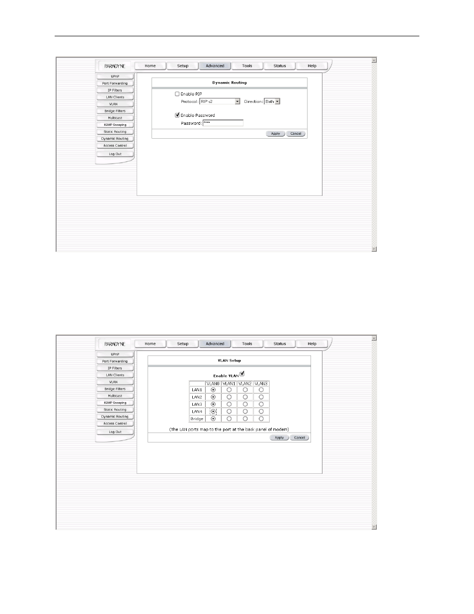 Vlan | Paradyne 6212-A2 User Manual | Page 38 / 45