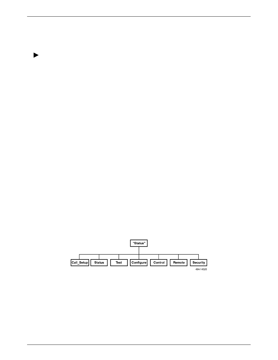 Menu structure | Paradyne COMSPHERE 3811PLUS User Manual | Page 9 / 12