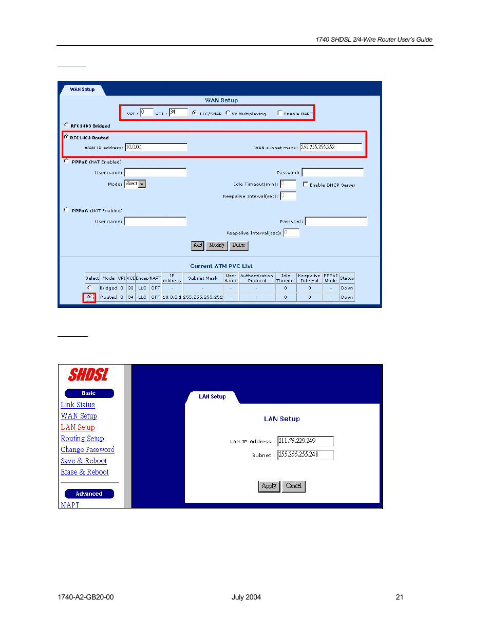 Paradyne 1740 SHDSL User Manual | Page 21 / 74