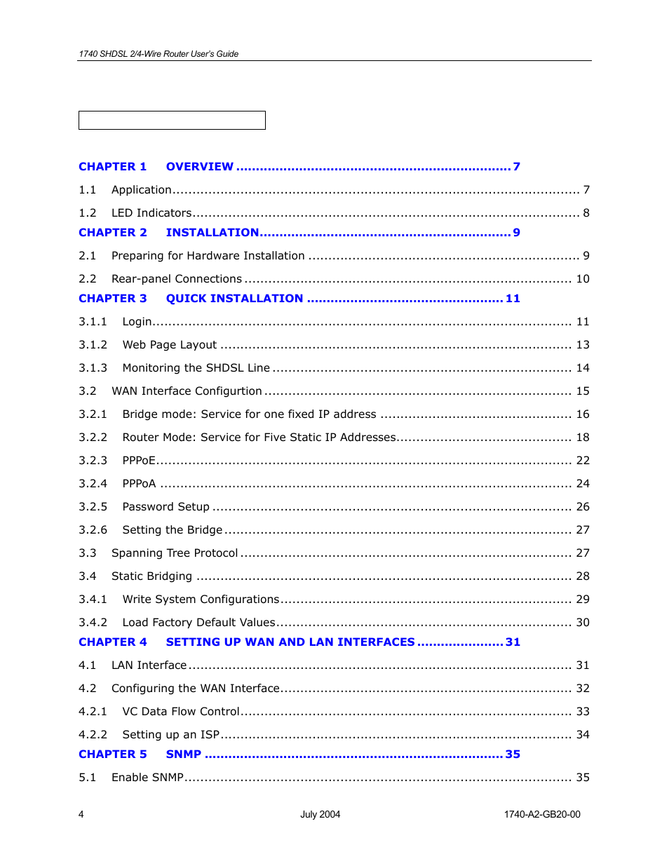 Paradyne 1740 SHDSL User Manual | Page 4 / 74