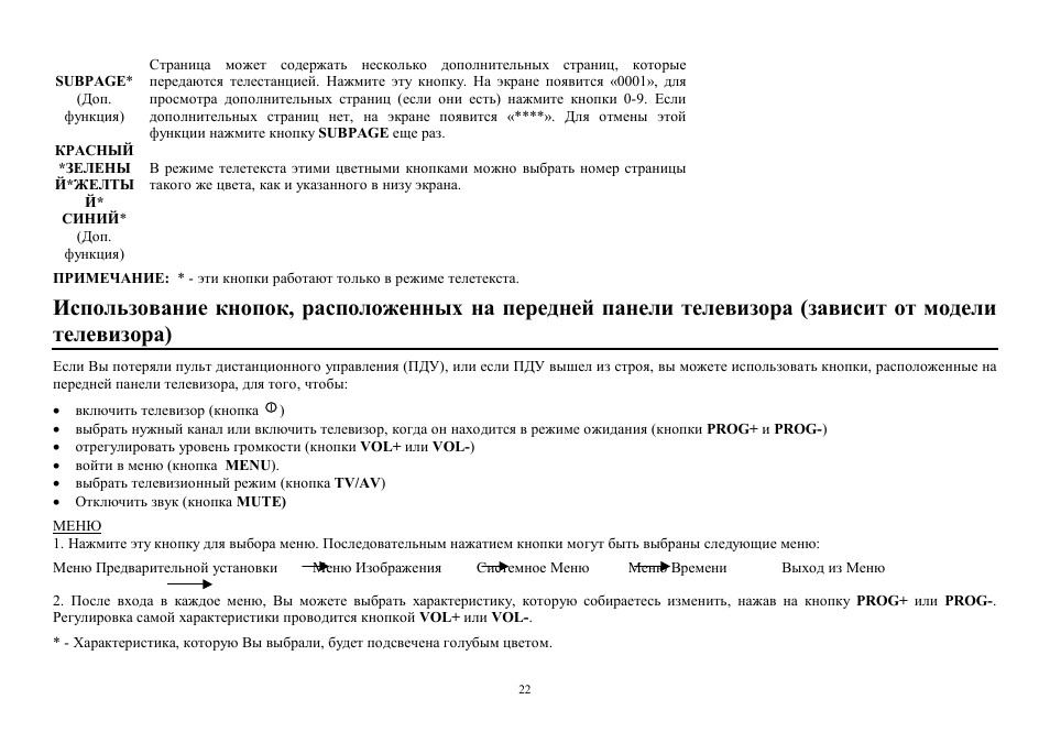 Hyundai H-TV2100PF User Manual | Page 22 / 30