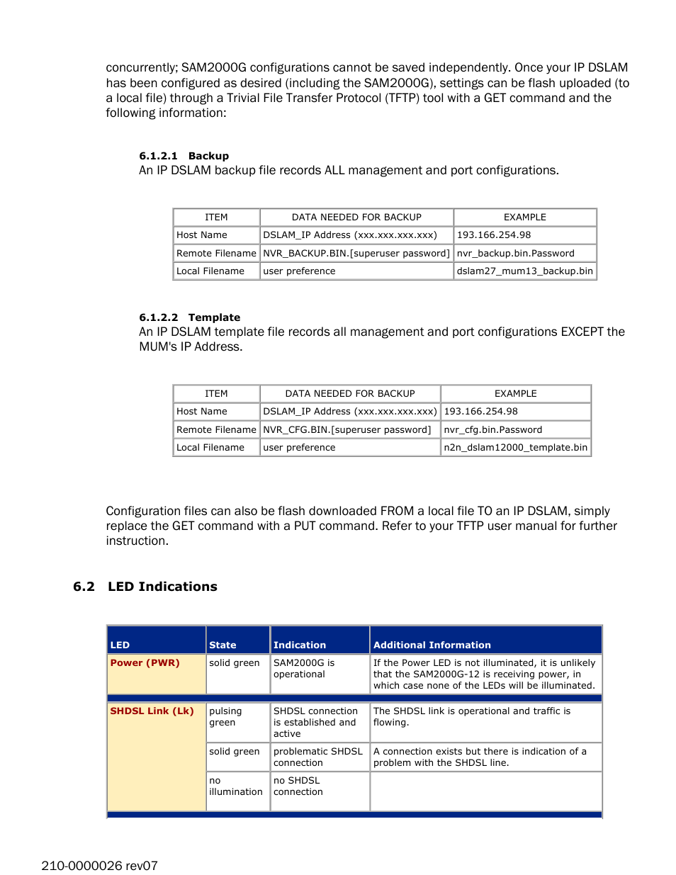 Paradyne 12-Port SHDSL Access Multiplexer SAM2000G-12 User Manual | Page 8 / 10