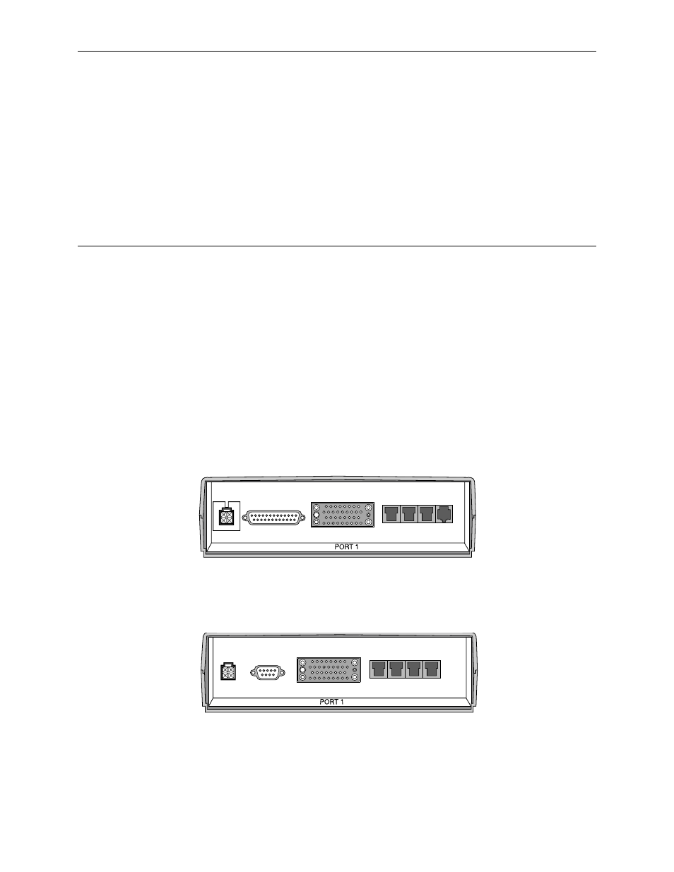 Connectors, cables, and pin assignments, Rear panels, C connectors, cables, and pin assignments | Appendix c, Connectors, cables, And pin assignments | Paradyne 9128-II User Manual | Page 357 / 400