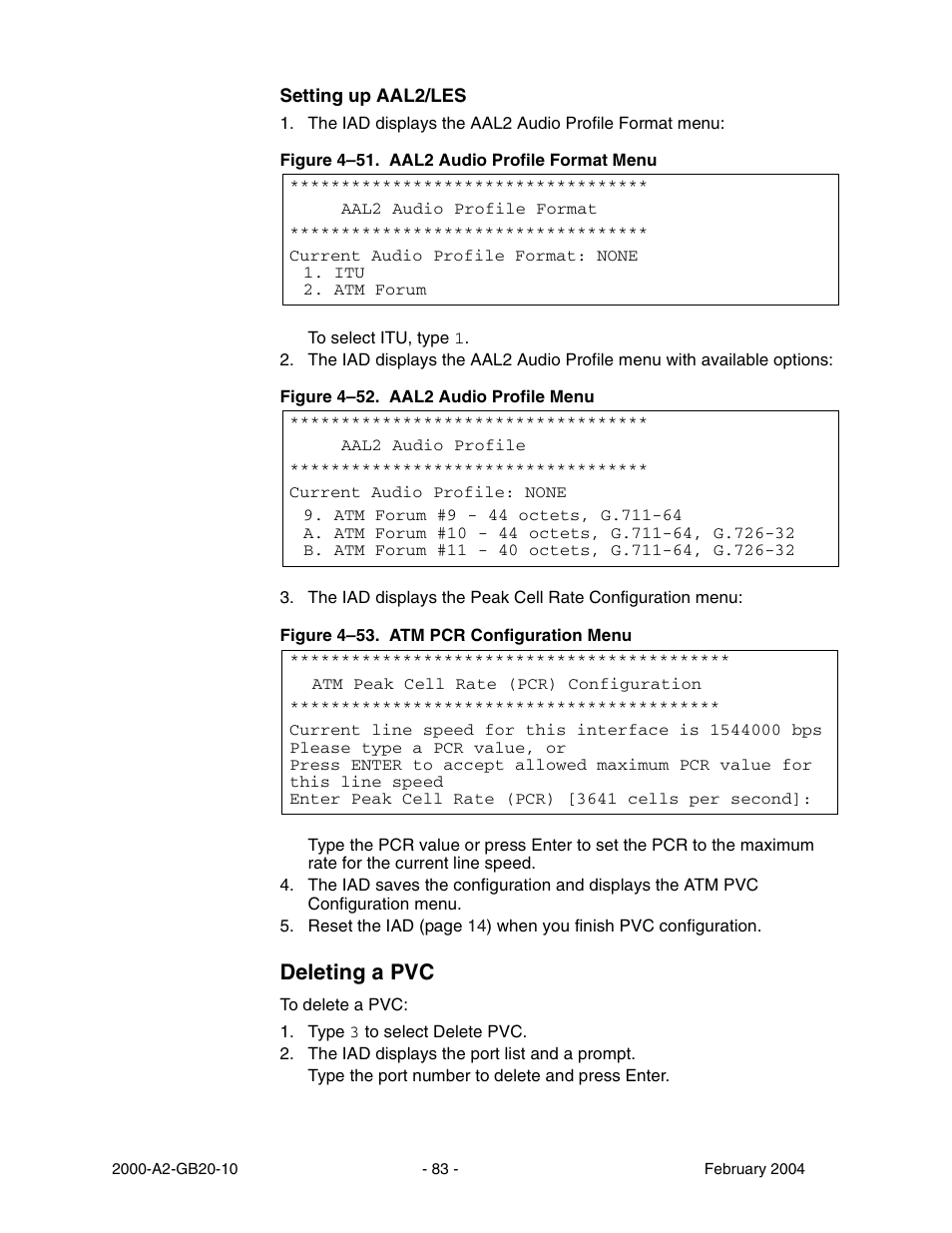 Deleting a pvc | Paradyne JetFusion Integrated Access Device User Manual | Page 102 / 297