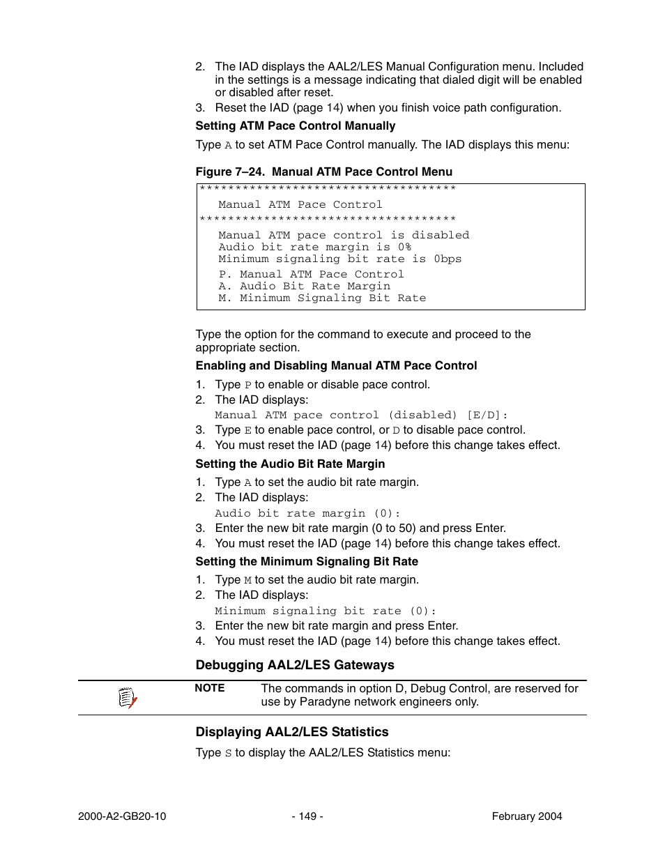 Paradyne JetFusion Integrated Access Device User Manual | Page 168 / 297