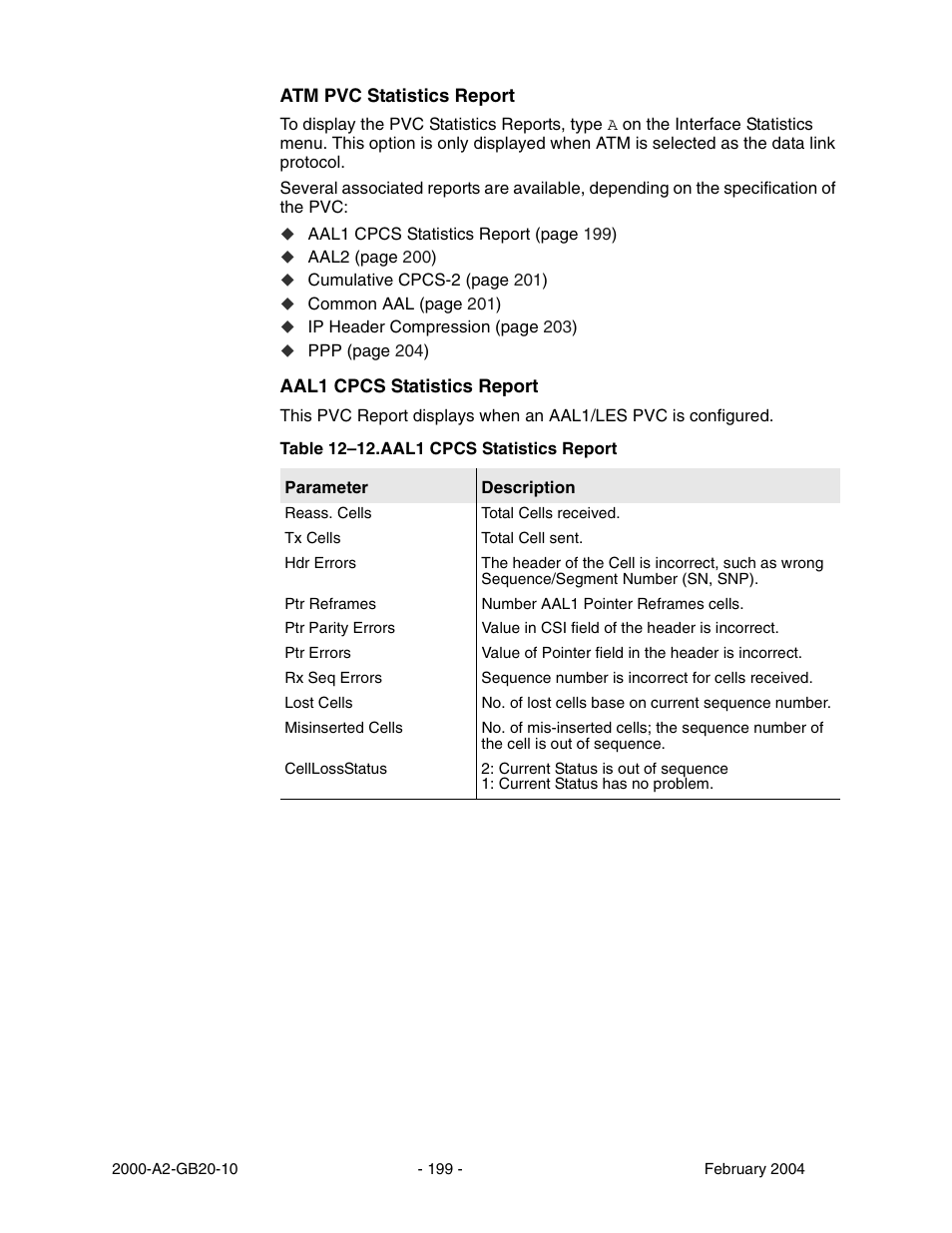 Table 12–11 | Paradyne JetFusion Integrated Access Device User Manual | Page 218 / 297