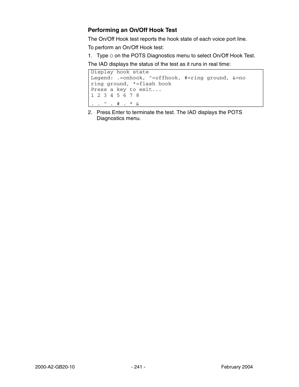 Paradyne JetFusion Integrated Access Device User Manual | Page 260 / 297