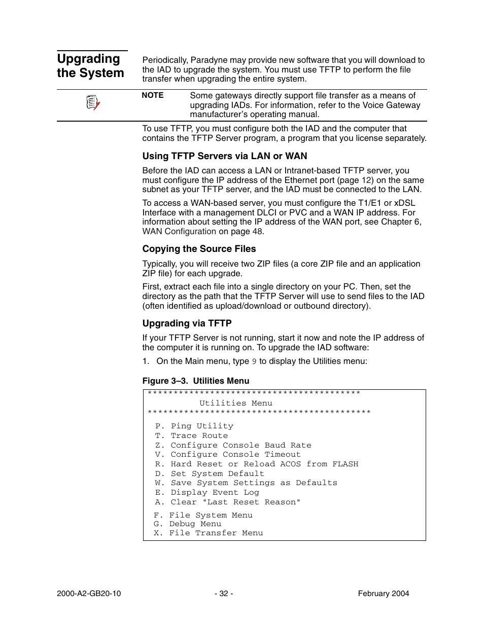 Upgrading the system | Paradyne JetFusion Integrated Access Device User Manual | Page 51 / 297