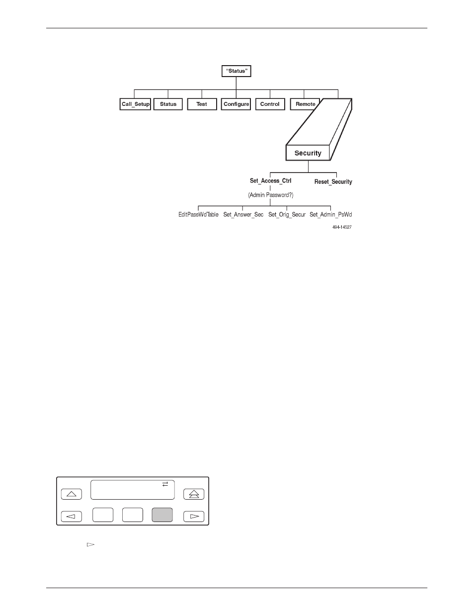 Security branch, Section of this chapter and the | Paradyne 3800PLUS User Manual | Page 122 / 217