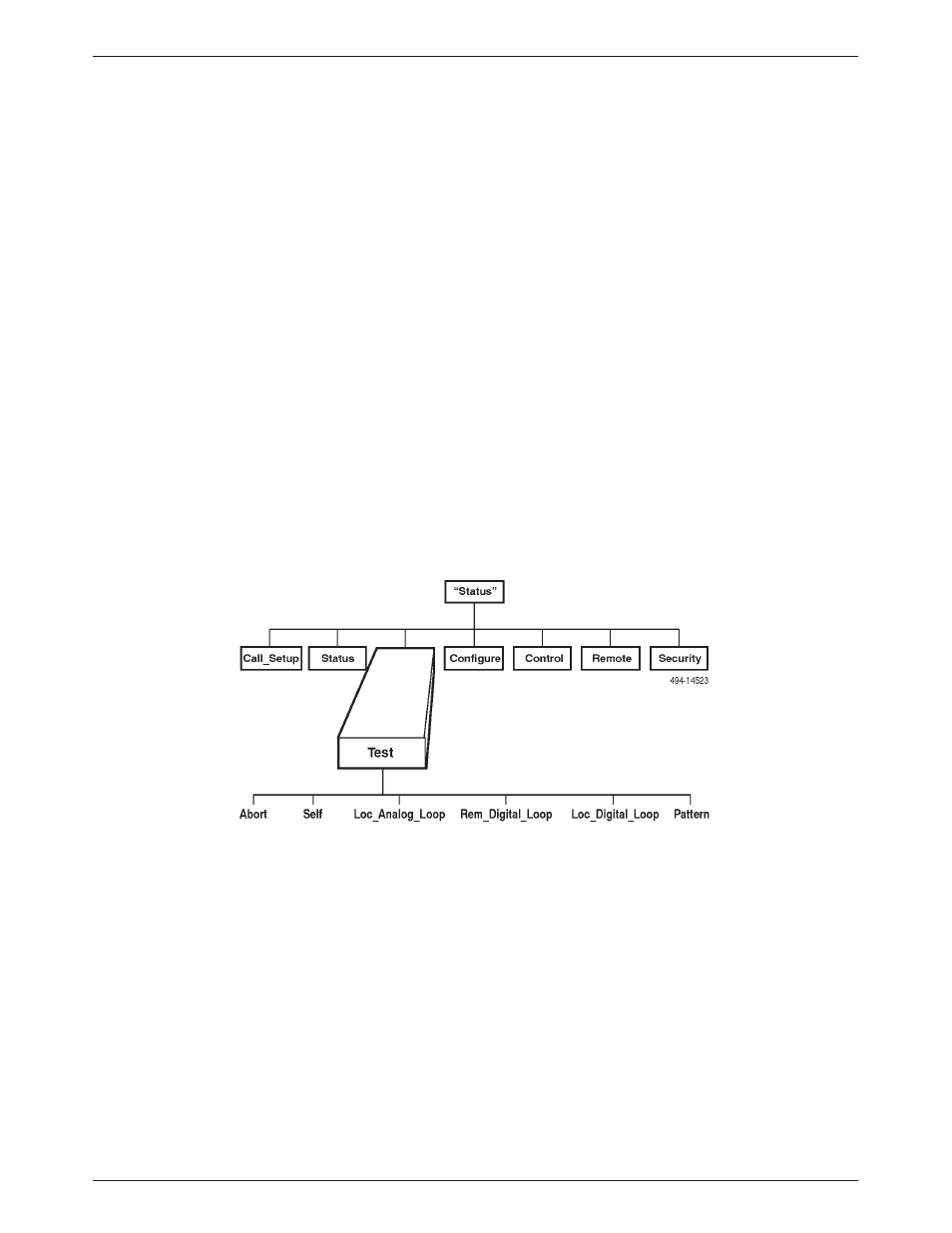 Test branch, Overview, Chapter 7 | Describes the test branch, Modem tests. (see | Paradyne 3800PLUS User Manual | Page 53 / 217