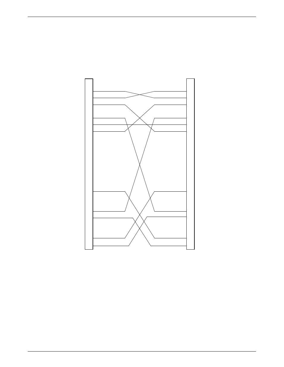 Wiring diagram — 25-pin crossover cable | Paradyne 392xPLUS User Manual | Page 227 / 285