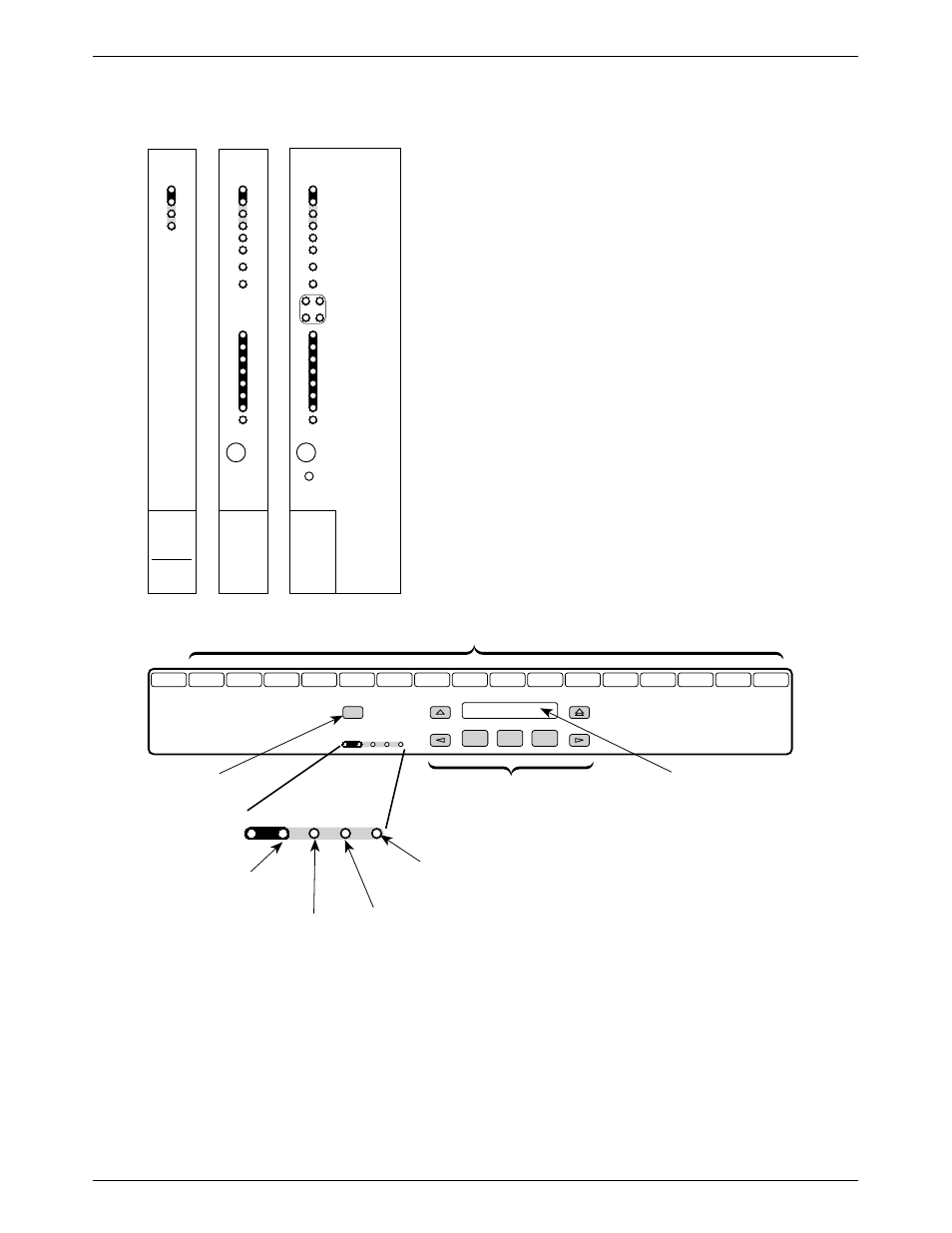 Optional sdcp and model 3921 plus faceplate, Singleport multiport, Select key status indicators carrier slots 1–16 | Keypad lcd | Paradyne 392xPLUS User Manual | Page 41 / 285