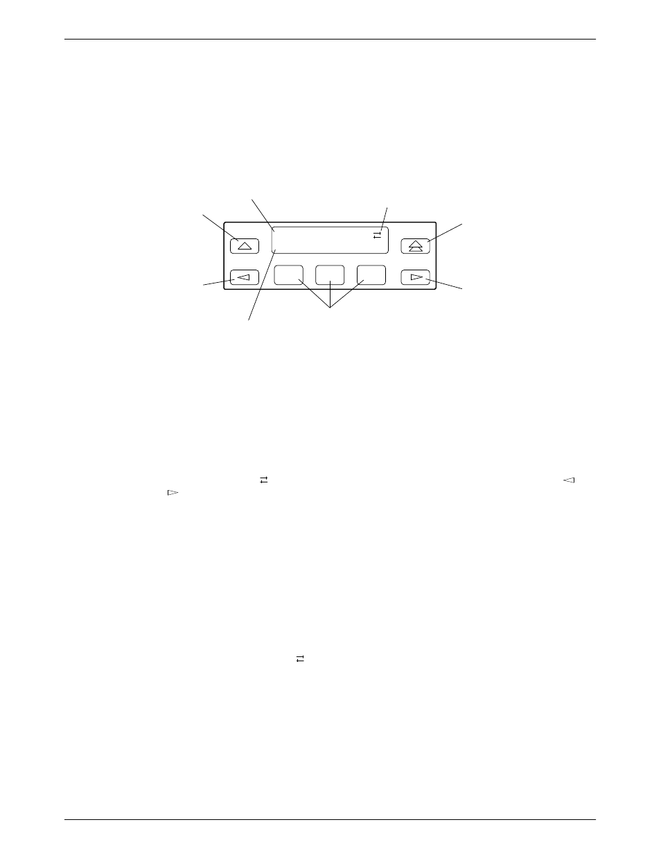 Diagnostic control panel operation, 392x plus lcd and keypad, Lcd display | Hidden choice indicators | Paradyne 392xPLUS User Manual | Page 44 / 285