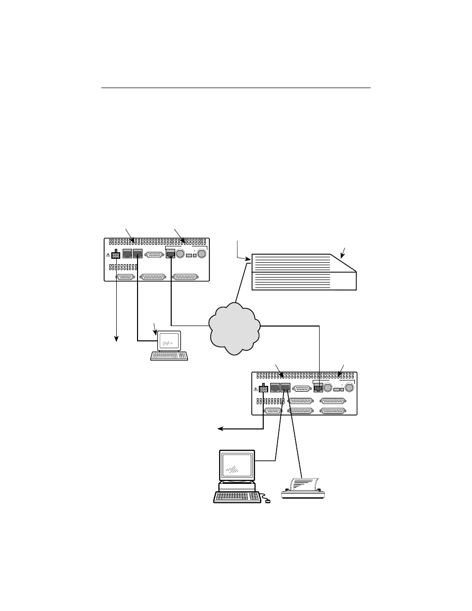 Cabling examples, Network | Paradyne ACCULINK 3172 User Manual | Page 5 / 20