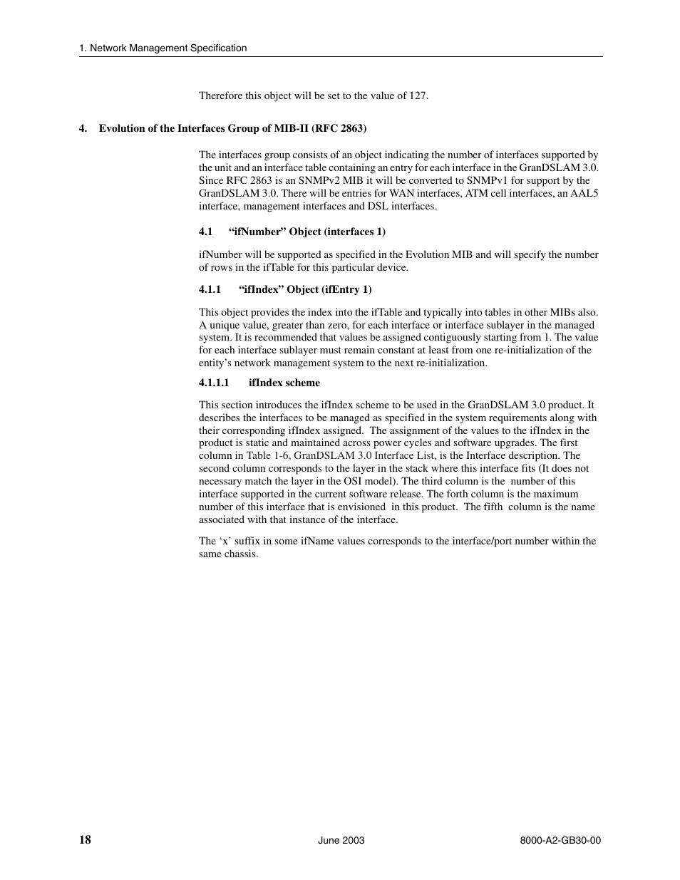 Ifnumber” object (interfaces 1), Ifindex” object (ifentry 1), Ifindex scheme | Paradyne Hotwire 8620 User Manual | Page 24 / 108