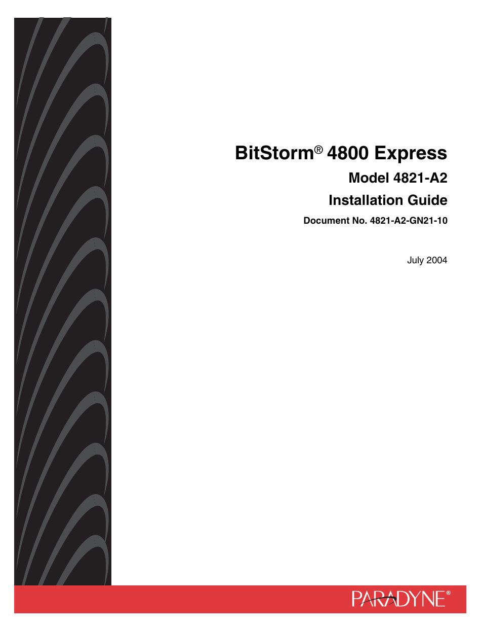 Paradyne BitStorm 4800 Express User Manual | 52 pages
